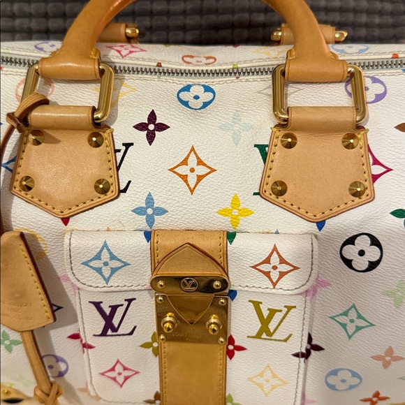 ❤️Authentic Louis Vuitton Takashi Murakami Multi Color Speedy 30 - Picture 10 of 13